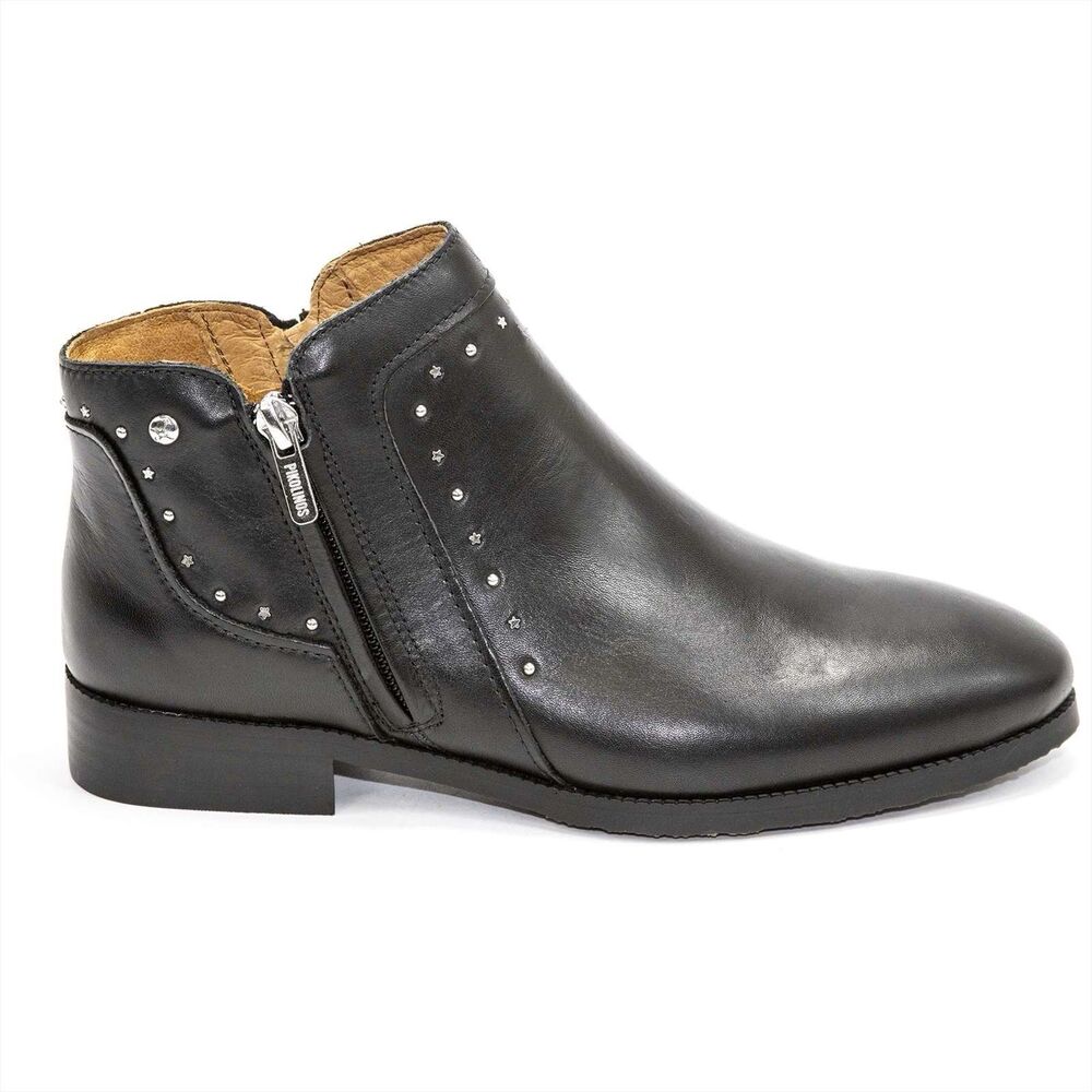 Pikolinos Royal Embellished Leather Ankle Zip Boots Winter Bootie Sz 7.5 - 8 38